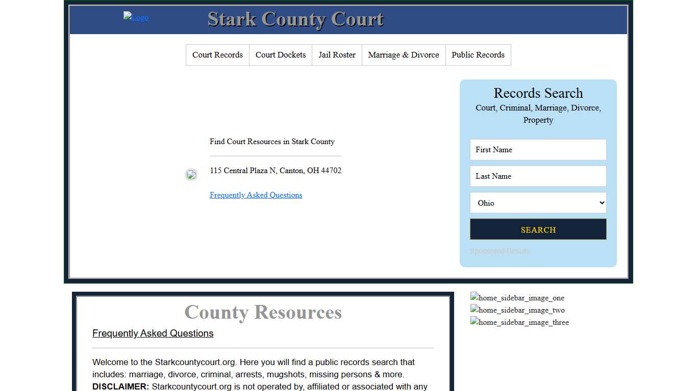 Stark County Court Records Search